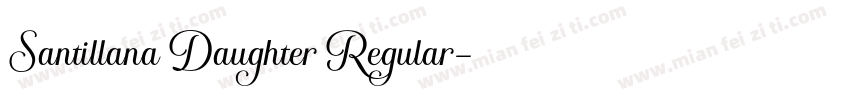 Santillana Daughter Regular字体转换